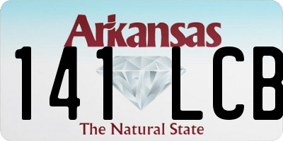 AR license plate 141LCB