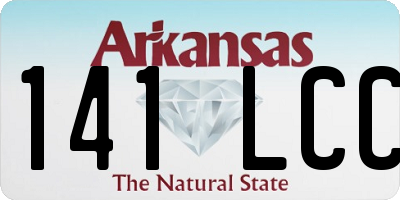 AR license plate 141LCC