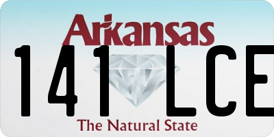 AR license plate 141LCE