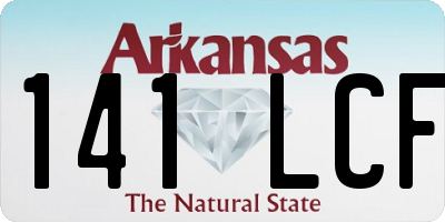AR license plate 141LCF