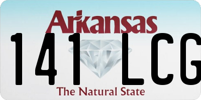 AR license plate 141LCG