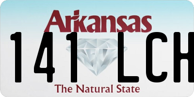 AR license plate 141LCH