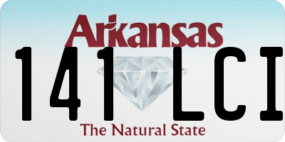 AR license plate 141LCI