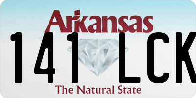 AR license plate 141LCK