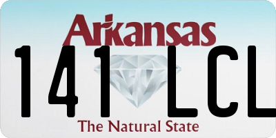AR license plate 141LCL