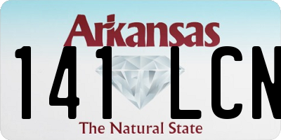 AR license plate 141LCN