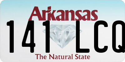 AR license plate 141LCQ