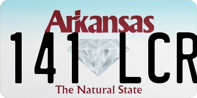 AR license plate 141LCR
