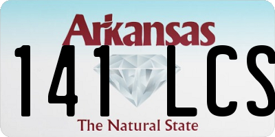 AR license plate 141LCS