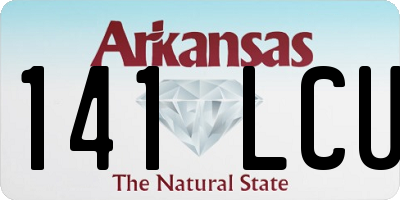 AR license plate 141LCU