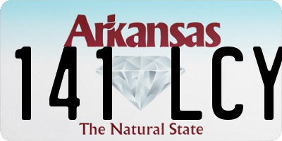 AR license plate 141LCY