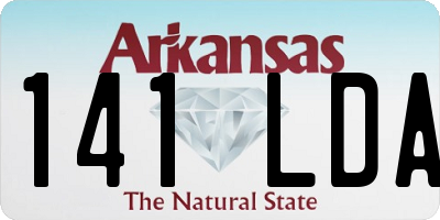 AR license plate 141LDA