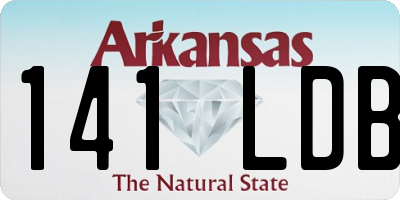AR license plate 141LDB