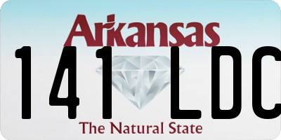 AR license plate 141LDC
