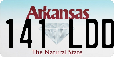 AR license plate 141LDD