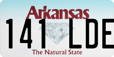 AR license plate 141LDE