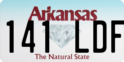 AR license plate 141LDF