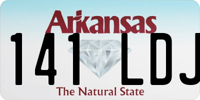 AR license plate 141LDJ