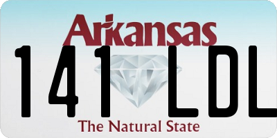 AR license plate 141LDL