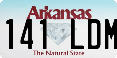 AR license plate 141LDM