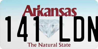 AR license plate 141LDN