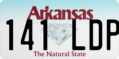 AR license plate 141LDP
