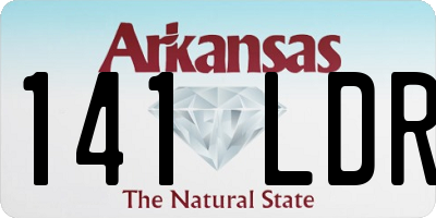 AR license plate 141LDR