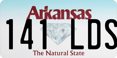 AR license plate 141LDS