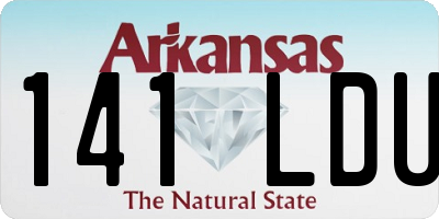 AR license plate 141LDU