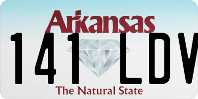 AR license plate 141LDV