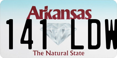 AR license plate 141LDW