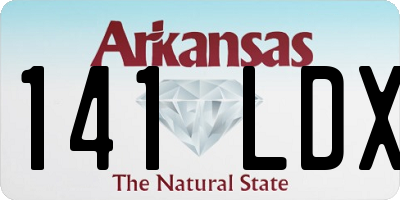 AR license plate 141LDX