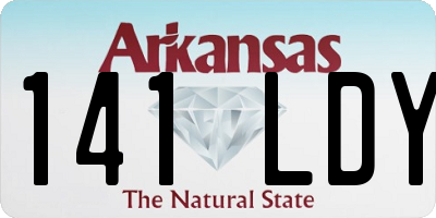 AR license plate 141LDY