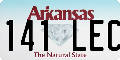 AR license plate 141LEC