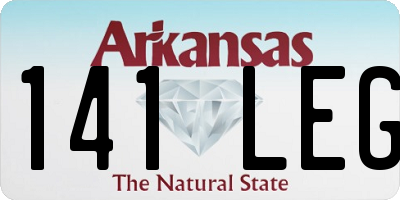 AR license plate 141LEG