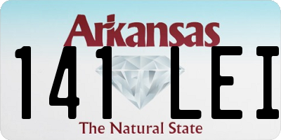 AR license plate 141LEI