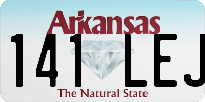 AR license plate 141LEJ