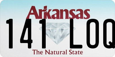 AR license plate 141LOQ