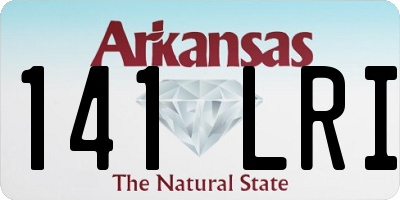 AR license plate 141LRI