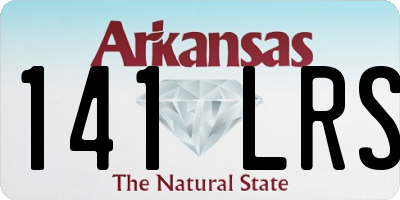 AR license plate 141LRS