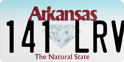 AR license plate 141LRV