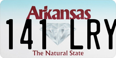 AR license plate 141LRY