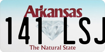 AR license plate 141LSJ