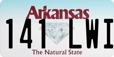 AR license plate 141LWI