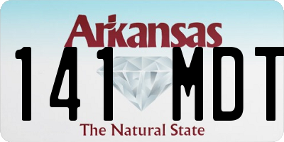 AR license plate 141MDT