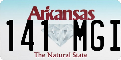 AR license plate 141MGI