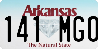 AR license plate 141MGO