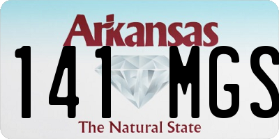 AR license plate 141MGS