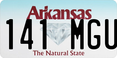 AR license plate 141MGU