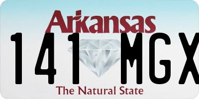 AR license plate 141MGX